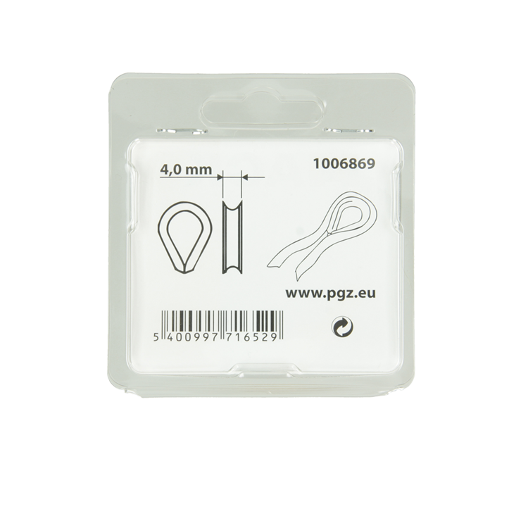 Mack 1006869 - 4 verzinkte Hülsen bl 4mm | 5 Stück