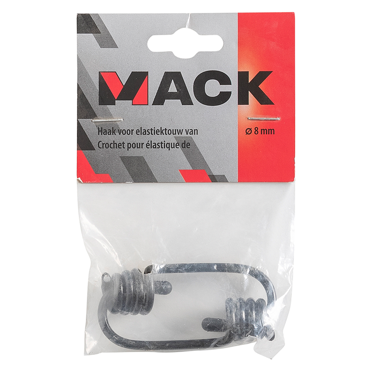 Mack 1006911 - 2 Haken für elastisches Seil 8mm | 5 Stück