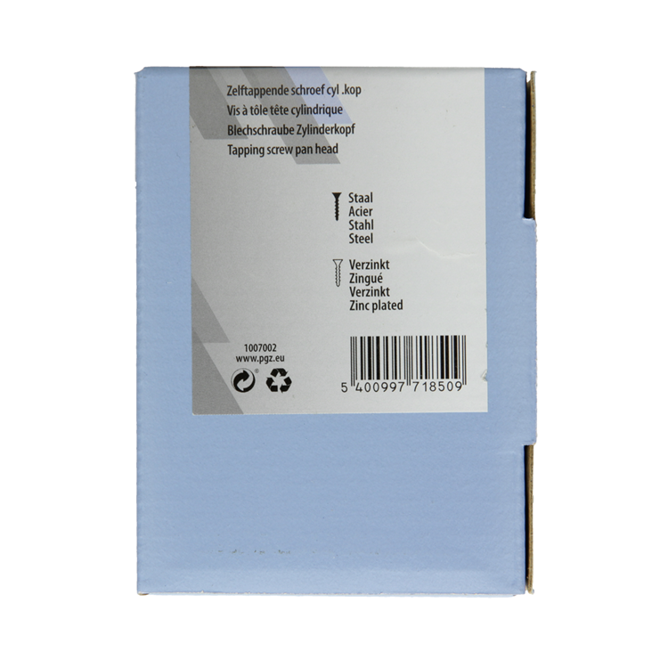 Mack 1007002 – selbstschneidend. Schraube Zylinderkopf 100 100 Stück 4,8x38mm | 5 Stück