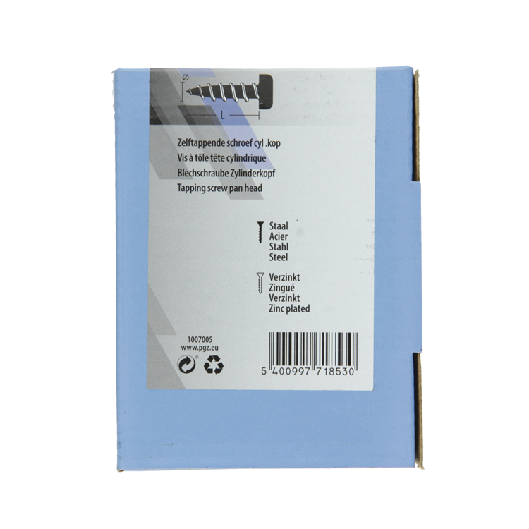 Mack 1007005 – selbstschneidend. Schraube Zylinderkopf 100 100 Stück 5,5x25mm | 3 Stück