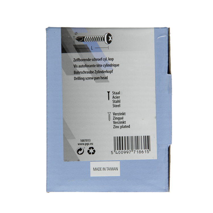 Mack 1007013 – selbstbohrende Schraube Zylinderkopf 200 200 Stück 4,2 x 19 mm | 5 Stück