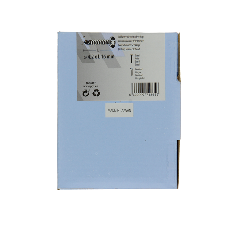 Mack 1007017 – selbstbohrende Schraube VZ-Kopf 200 200 Stück 4,2 x 16 mm | 5 Stück