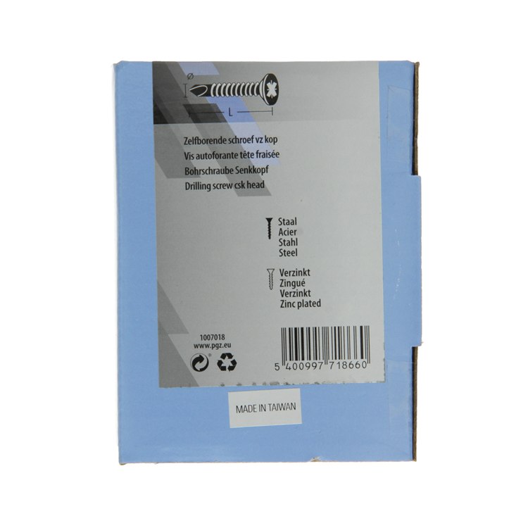 Mack 1007018 – selbstbohrende Schraube VZ-Kopf 200 200 Stück 4,2 x 19 mm | 5 Stück
