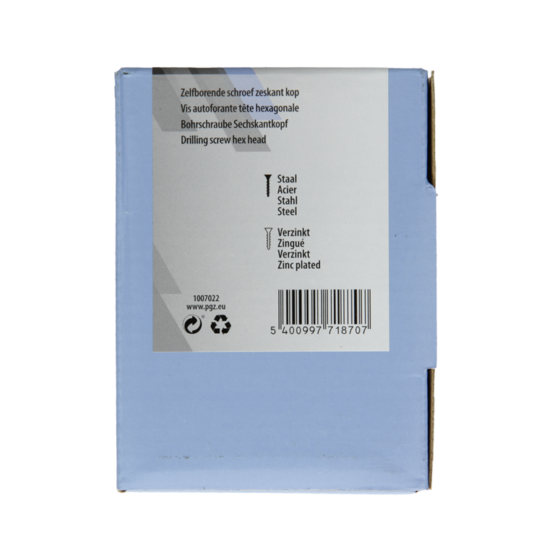 Mack 1007022 – selbstbohrende Sechskantschraube 200 200 Stück 4,8 x 25 mm | 5 Stück