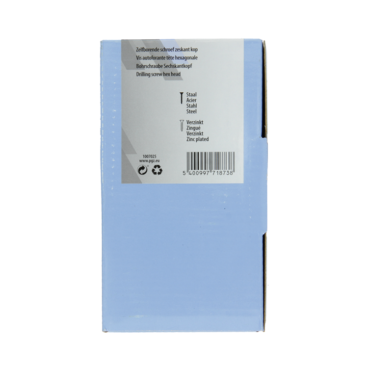 Mack 1007025 – selbstbohrende Sechskantschraube 100 100 Stück 5,5 x 50 mm | 3 Stück