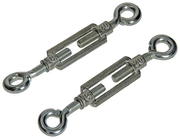 Mack 1008542 – 2 Spanner 2 Ösen M8 x 70 mm verzinkt | 10 Stück