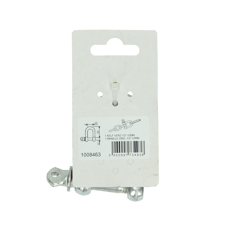 Mack 1008463 - 1 Fase gerade 12mm verzinkt | 10 Stück