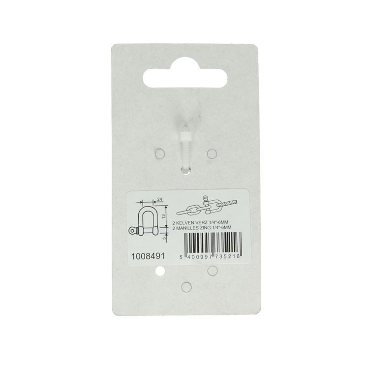 Mack 1008491 - 2 Backen gerade 6mm verzinkt | 10 Stück