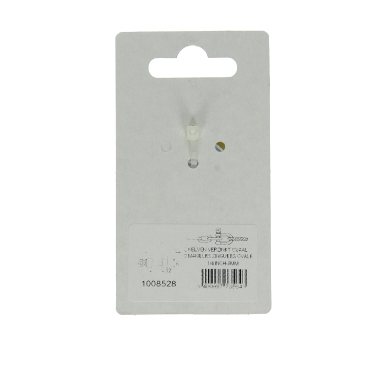 Mack 1008528 - 2 Backen oval 6mm verzinkt | 10 Stück