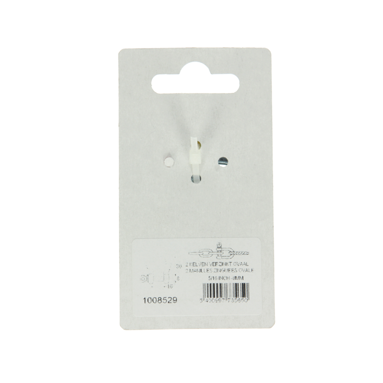 Mack 1008529 - 2 Backen oval 8mm verzinkt | 10 Stück