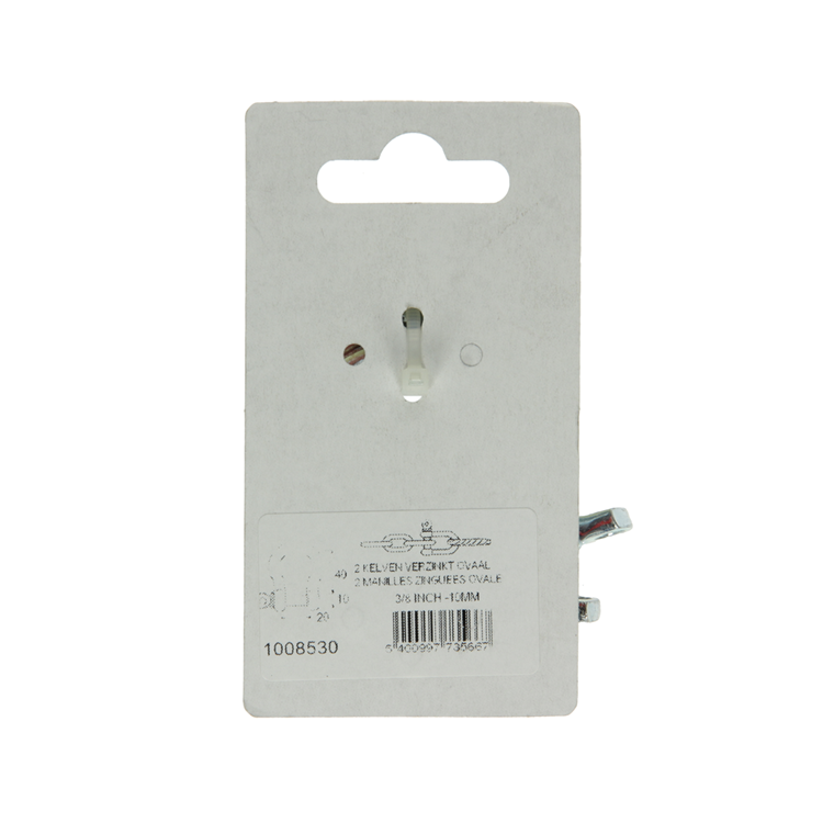 Mack 1008530 - 2 Mulden oval 10mm verzinkt | 10 Stück