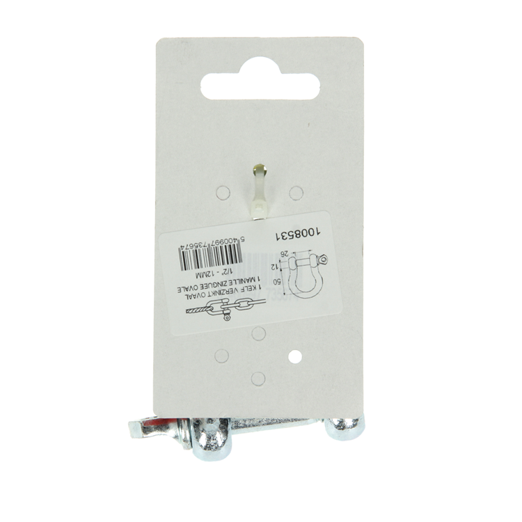 Mack 1008531 - 1 Kelf oval 12mm verzinkt | 10 Stück