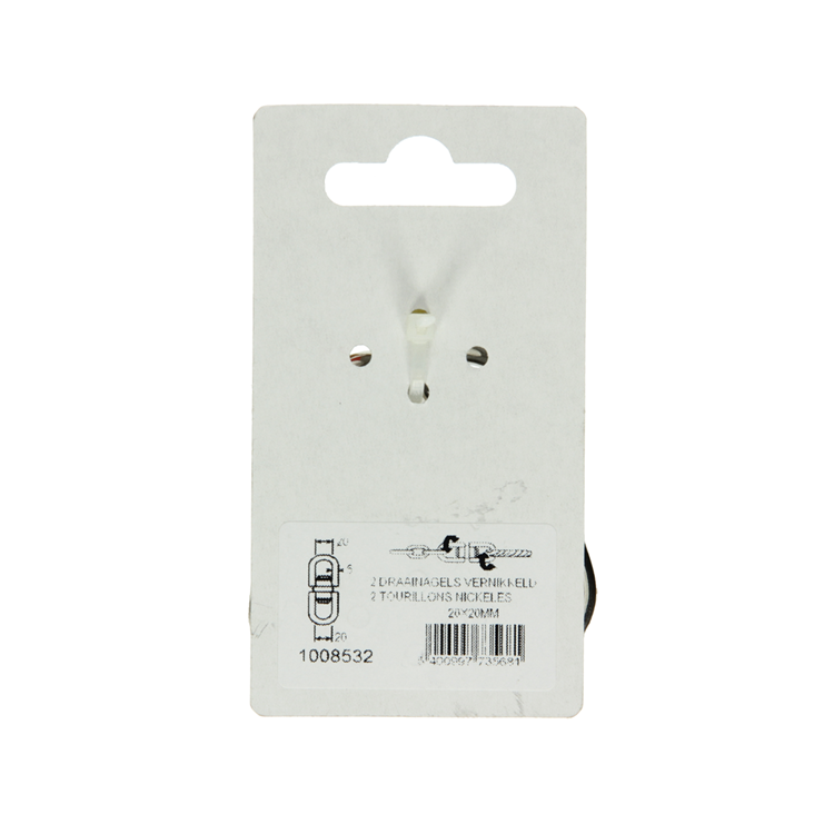 Mack 1008532 - 2 Drehnägel vernickelt 20x20mm k | 5 Stück