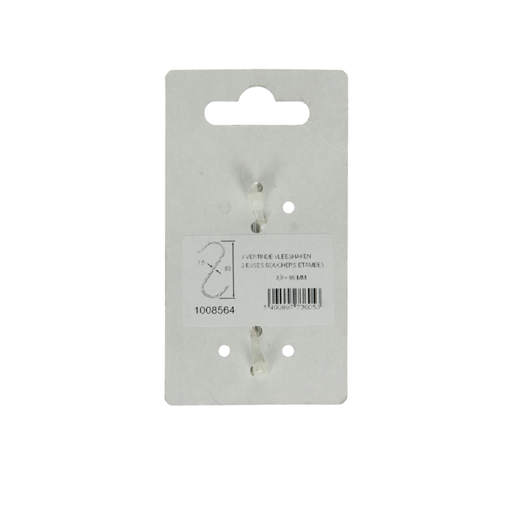 Mack 1008564 – 3 verzinnte Fleischhaken 3,9 x 80 mm | 10 Stück