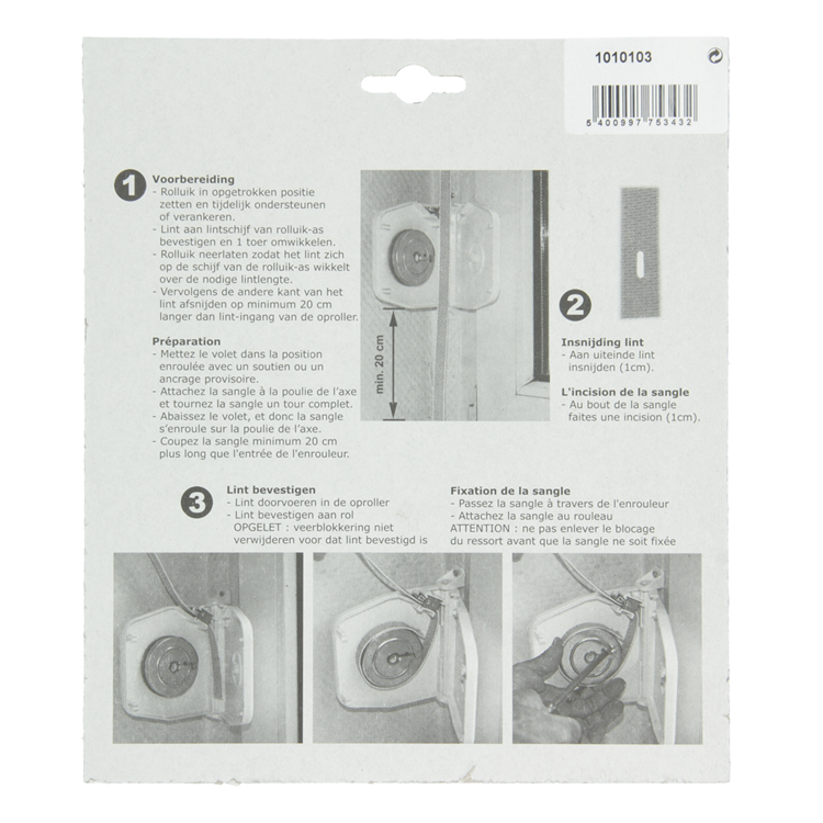 Mack 1010103 - 1 Bandwickler ausrichtbar braun 6m 14mm | 5 Stück