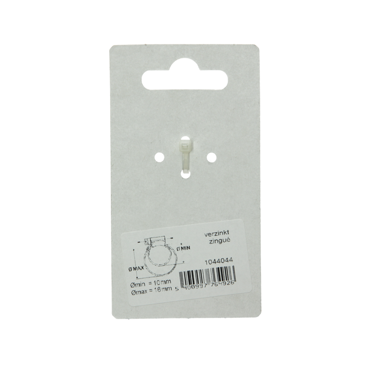 Mack 1044044 – verzinkter Spannring (2) 10–16 mm | 10 Stück