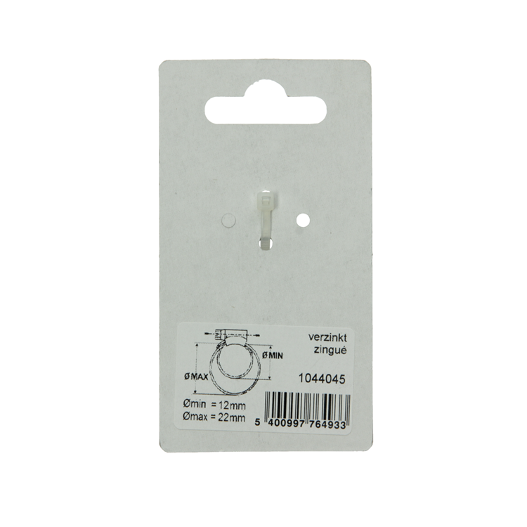 Mack 1044045 – verzinkter Spannring (2) 12–22 mm | 10 Stück
