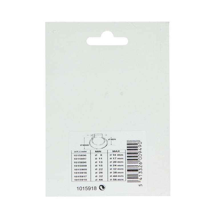 Mack 1015918 - 2 verzinkte Spannringe Karte 44x56mm | 10 Stück