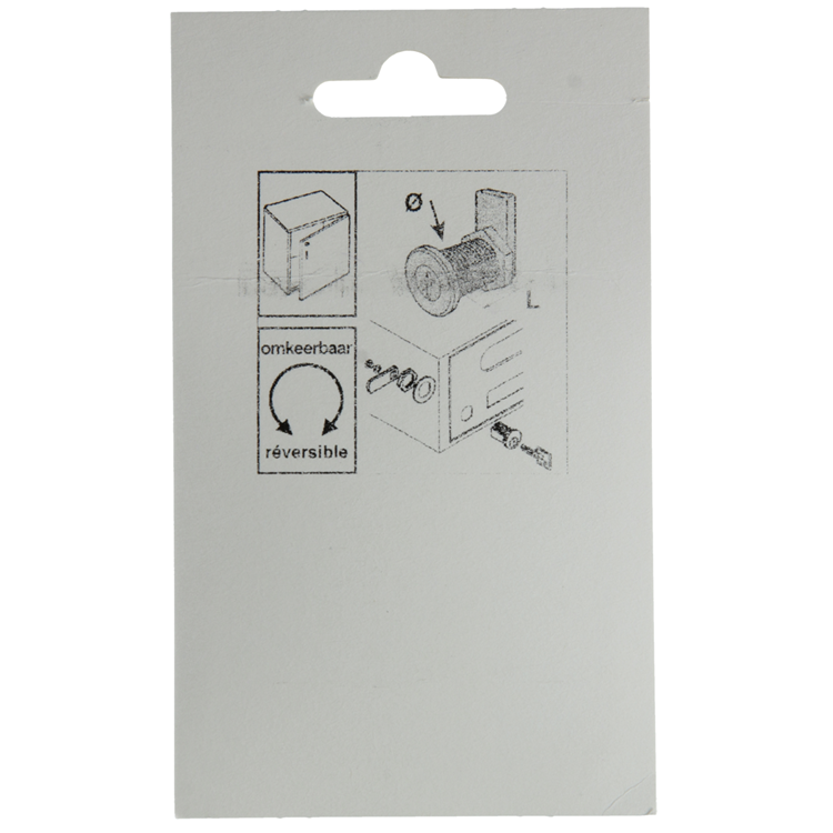 Mack 1013582 – 1-Brief-Schrankschloss verchromt 13 mm | 5 Stück