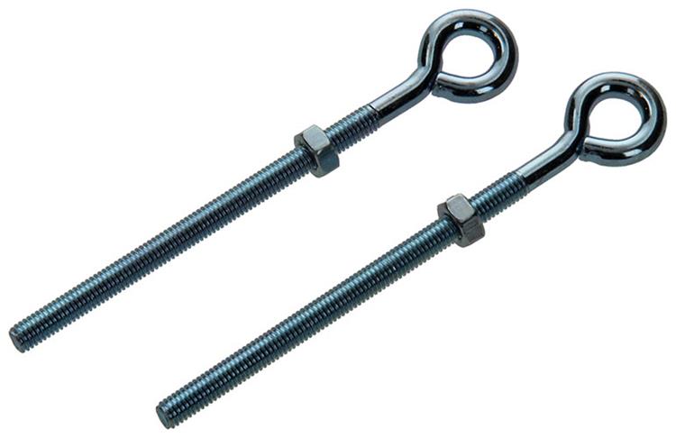 Mack 1008550 - 2 Ringschrauben + Mutter M6 x 100 mm verzinkt | 10 Stück