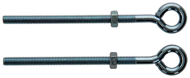 Mack 1008550 - 2 Ringschrauben + Mutter M6 x 100 mm verzinkt | 10 Stück