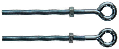 Mack 1008550 - 2 Ringschrauben + Mutter M6 x 100 mm verzinkt | 10 Stück