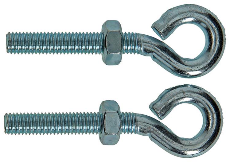 Mack 1008553 - 2 Ringschrauben + Mutter M10 x 60 mm verzinkt | 10 Stück