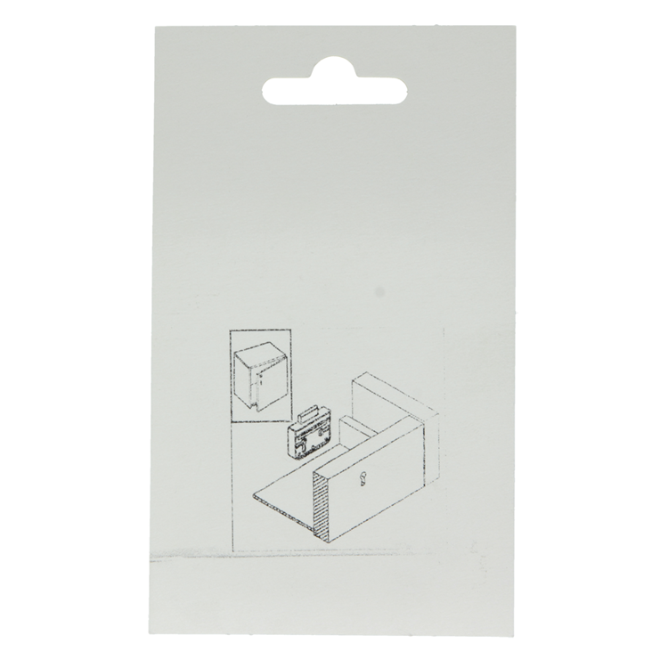Mack 1015913 - 1 Aufputz-Möbelschloss vernickelt 20mm | 5 Stück