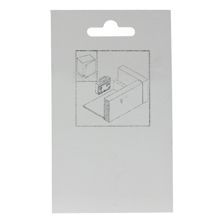 Mack 1015914 - 1 Aufputz-Möbelschloss vernickelt 25mm | 5 Stück