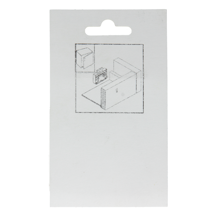 Mack 1015915 - 1 Aufputz-Möbelschloss vernickelt 30mm | 5 Stück