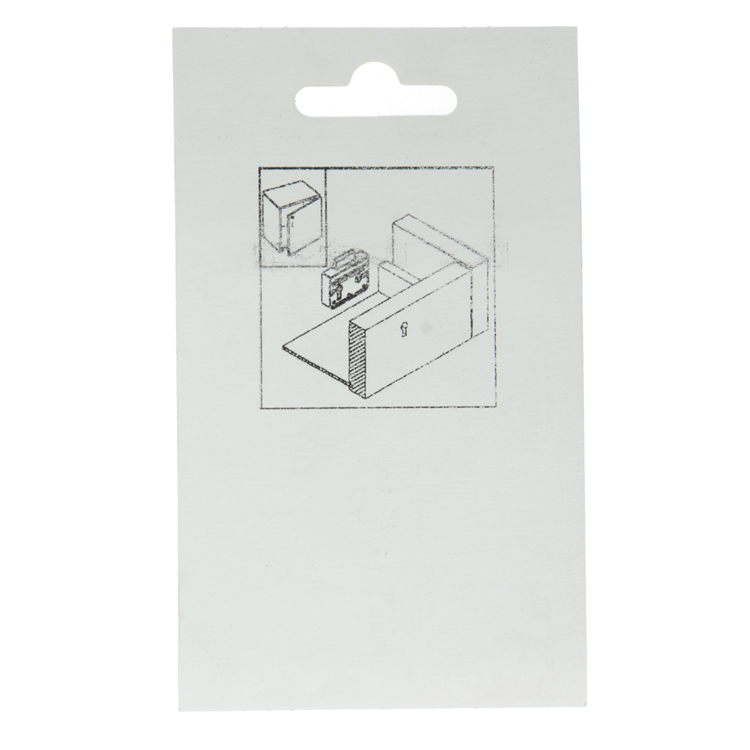 Mack 1013607 - 1 Aufputz-Möbelschloss vernickelt 40mm | 5 Stück