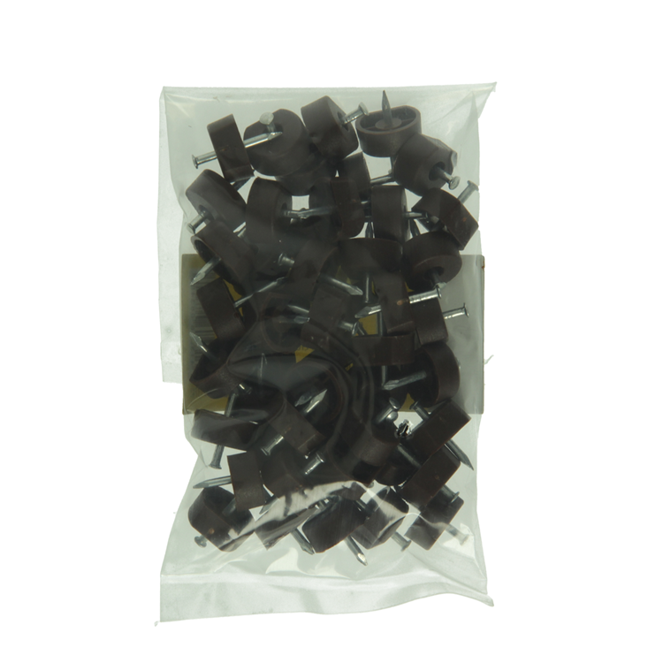 Mack 1013741 - 50 Regalträger + Nagel braun ø 10 mm | 10 Stück