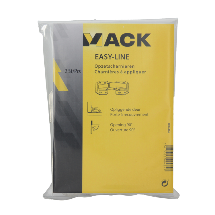 Mack 1014466 - 2 Federscharniere vernickelt Easy-Line | 10 Stück