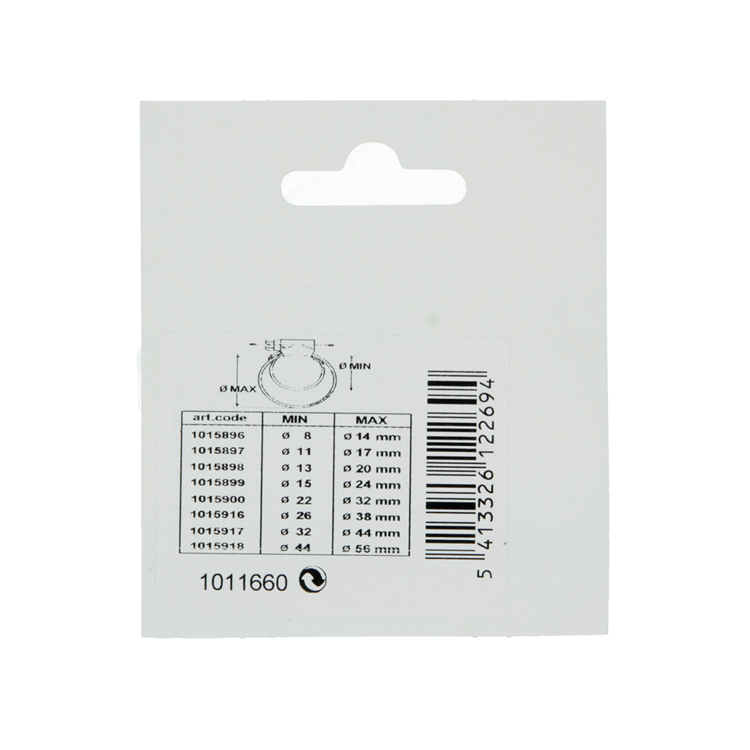 Mack 1011660 - Schlauchschelle Edelstahl 10-16mm 2 Stück | 12 Stück
