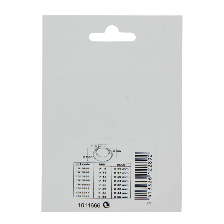 Mack 1011666 - 2 Spannringe Edelstahl 12mm 40x60mm | 10 Stück