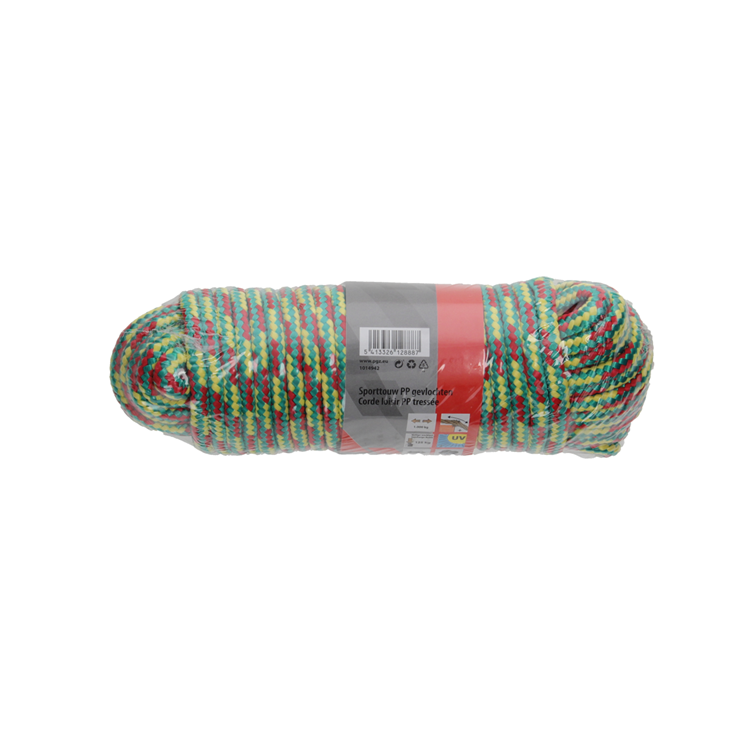 Mack 1014942 - Sportseil PP geflochtener Strang8mm 20m | 5 Stück