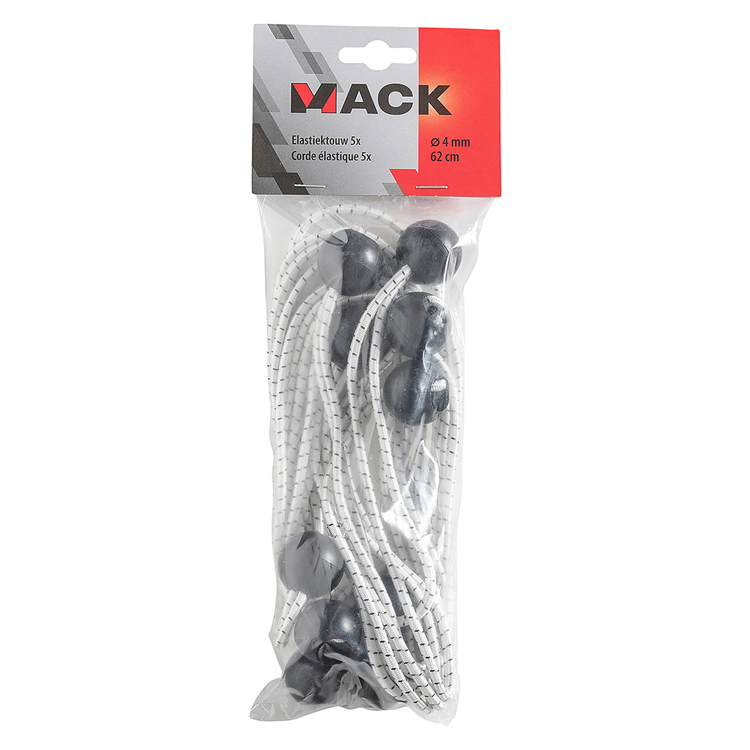 Mack 1015016 - elastischer Bungee-Ball 5 Stück 30 cm | 5 Stück