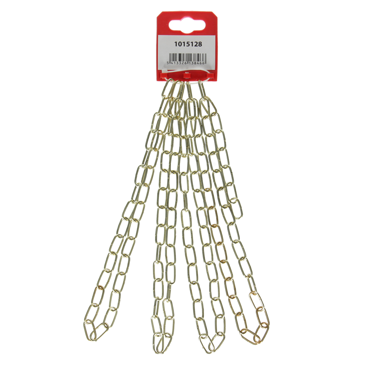 Mack 1015128 - Dekokette vermessingt ø 2mm l 16mm 2m | 5 Stück