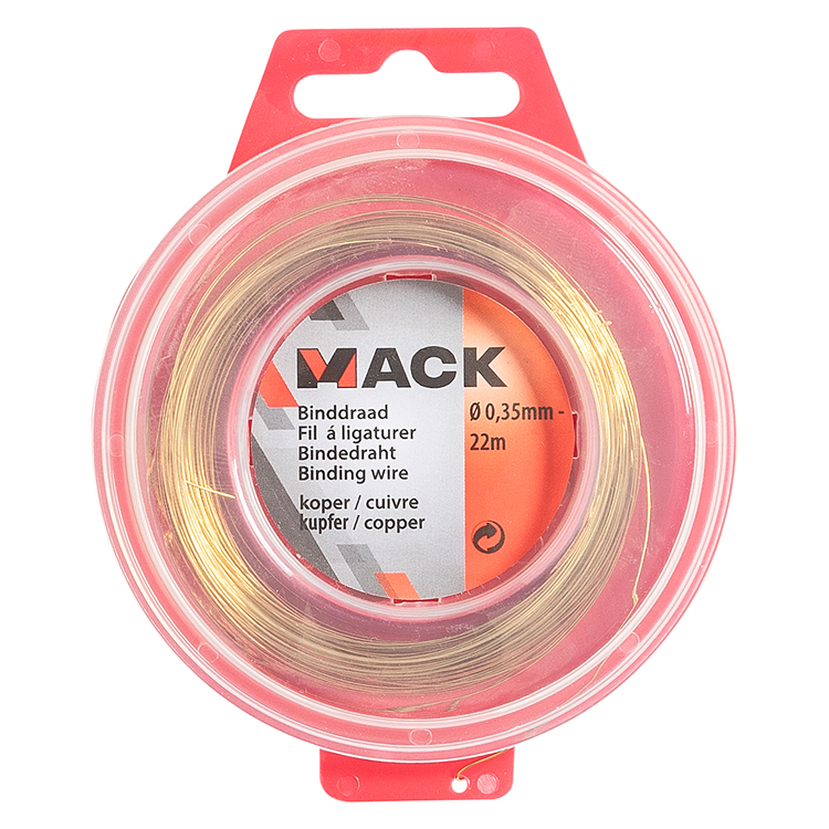 Mack 1015186 - Bindedraht Kupfer Hobby ø0,35mm - 22m | 6 Stück