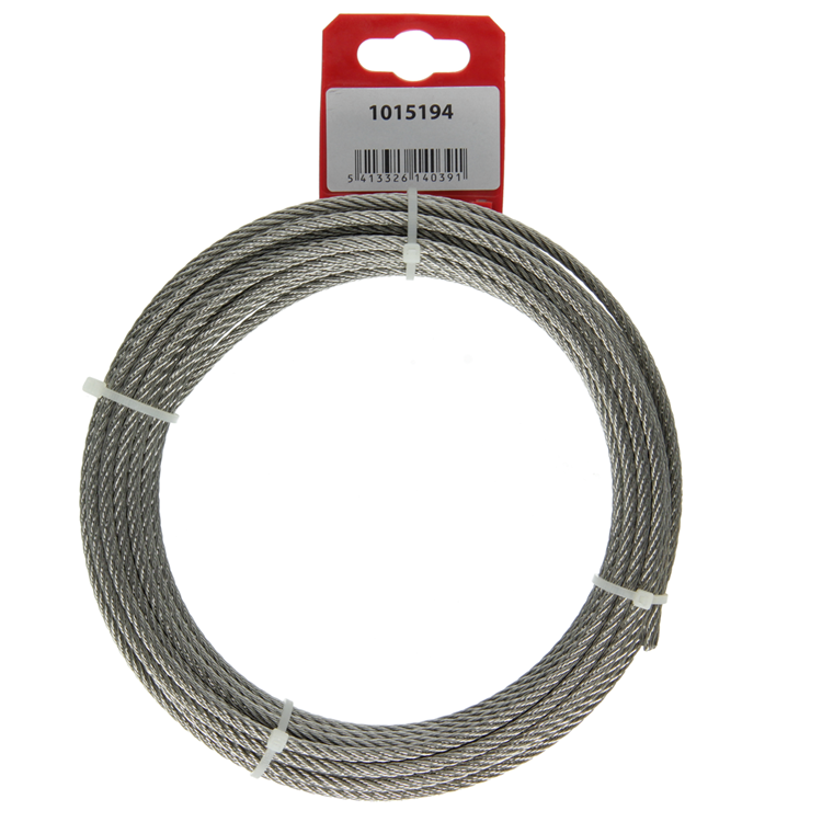 Mack 1015194 – Stahlseil 7x7 Edelstahl Aisi 316 104 mm Tragfähigkeit 150 kg DIN EN 12385-4 | 5 Stück