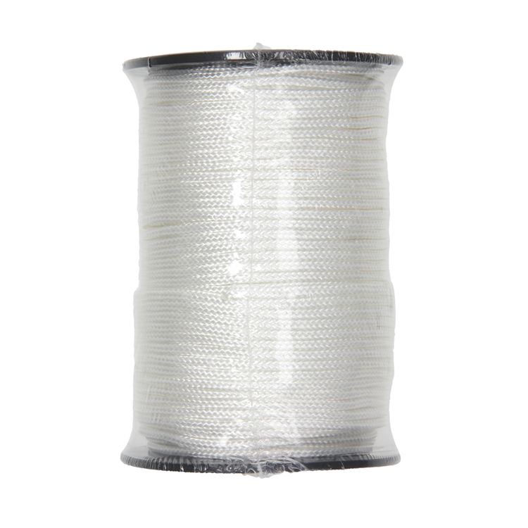 Mack 1013959 – Jalousieschnur, Nylon, weiße Spule, 3 mm, 75 m | 5 Stück