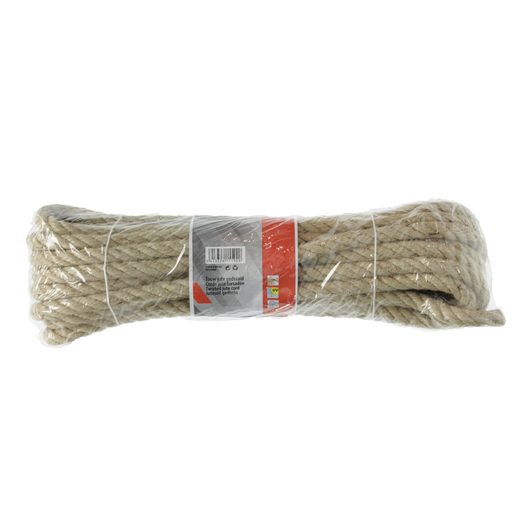 Mack 1013969 - Juteseil gedrehter Strang 12mm 10m | 5 Stück