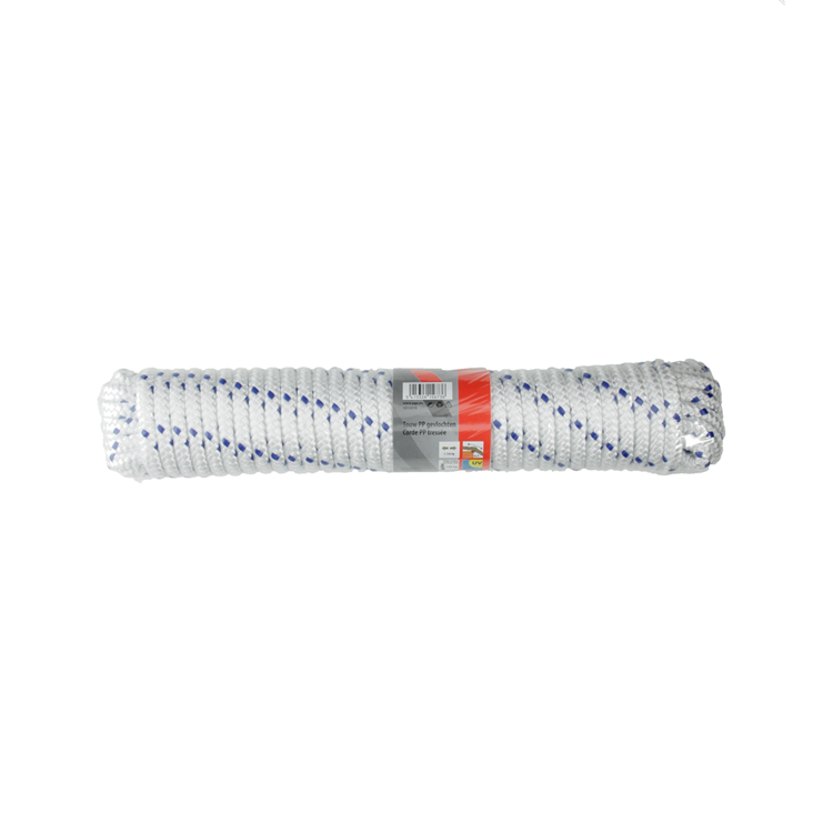 Mack 1013978 – PP-Geflecht, weiß, blau, 10 mm, 15 m | 5 Stück