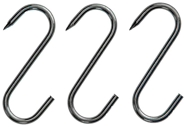 Mack 1008564 – 3 verzinnte Fleischhaken 3,9 x 80 mm | 10 Stück