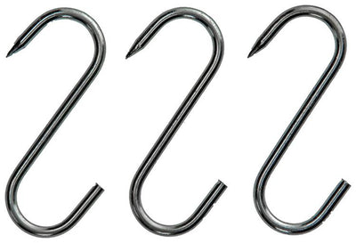 Mack 1008564 – 3 verzinnte Fleischhaken 3,9 x 80 mm | 10 Stück
