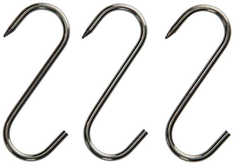 Mack 1008565 – 3 verzinnte Fleischhaken 4,4 x 100 mm | 10 Stück
