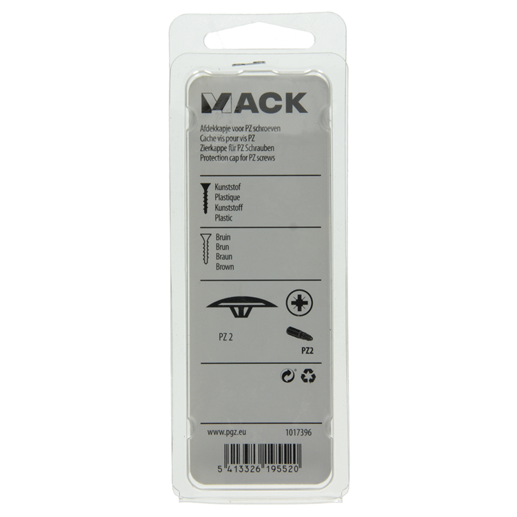 Mack 1017396 – Abdeckkappe für PZ-Schreibkunst. braun 40 Stück pz 2 | 10 Stück