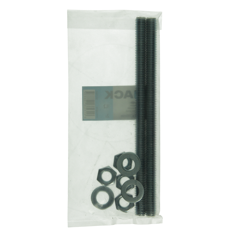 Mack 1017665 – Gewindeende + Unterlegscheibe + Mutter plattiert. 2 Stück m12 x 200 mm | 5 Stück