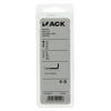 Mack 1017829 - Rändelschraube Stahl weiß 3 Stück 4,5 x 60 mm | 10 Stück