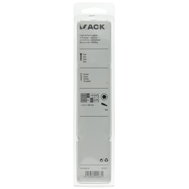 Mack 1019727 - Stellschraube verzinkt 10 Stück 6 x 100 mm | 5 Stück